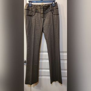 Gray Guess Pinstriped Pants Sz 4